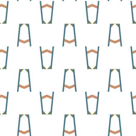 Seamless geometric ornamental vector pattern. Abstract backgroundのイラスト素材