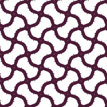 Seamless vector pattern in geometric ornamental styleのイラスト素材