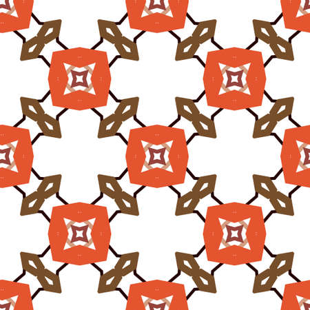 Seamless vector pattern in geometric ornamental style