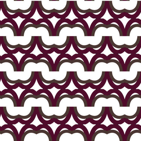 Seamless vector pattern in geometric ornamental styleのイラスト素材