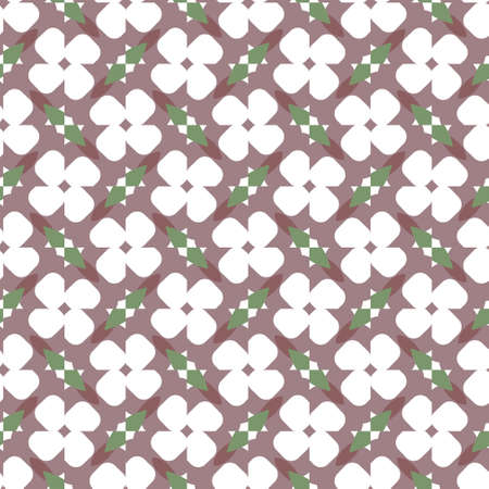 Seamless vector pattern in geometric ornamental style