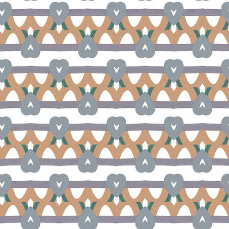 Seamless vector pattern in geometric ornamental style