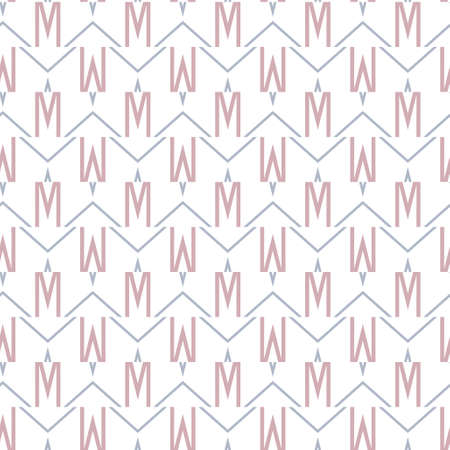 Seamless vector pattern in geometric ornamental style