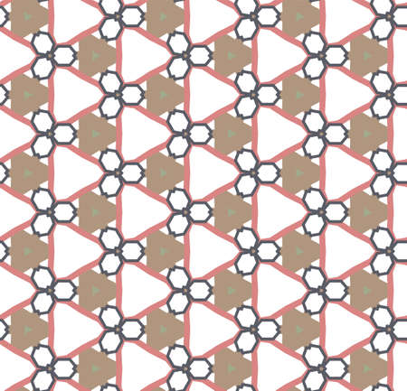 Seamless vector pattern. Background texture in geometric ornamental style.