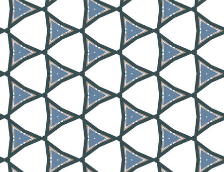 Seamless vector pattern in geometric ornamental style