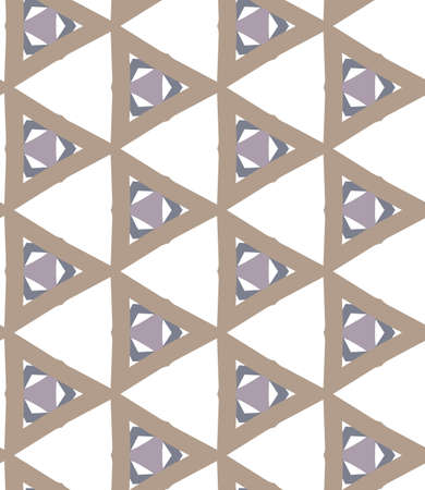 Seamless vector pattern in geometric ornamental style