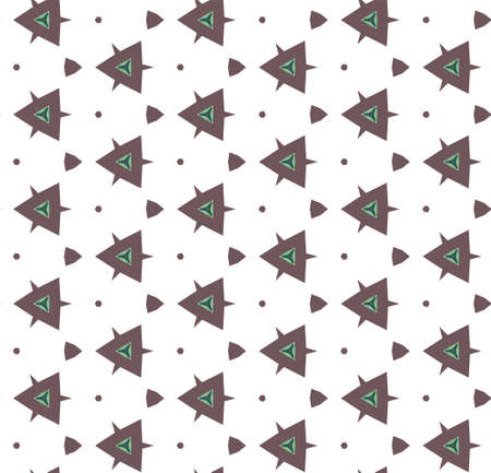 Seamless vector pattern. Background texture in geometric ornamental style.