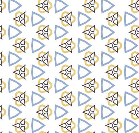 Seamless geometric ornamental vector pattern. Abstract background