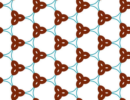 Geometric ornamental vector pattern. Seamless design texture.のイラスト素材