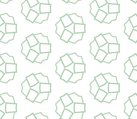 Seamless vector pattern in geometric ornamental style