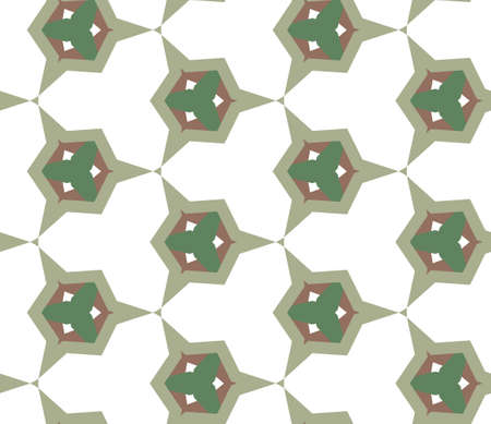 Seamless vector pattern in geometric ornamental styleのイラスト素材