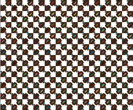 Seamless vector pattern. Background texture in geometric ornamental style.のイラスト素材