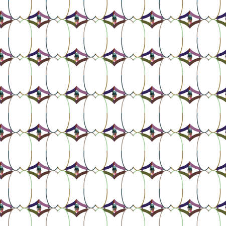 Geometric ornamental vector pattern. Seamless design texture.のイラスト素材