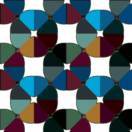 Abstract background texture in geometric ornamental style. Seamless design.のイラスト素材