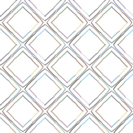 Seamless vector pattern in geometric ornamental styleのイラスト素材