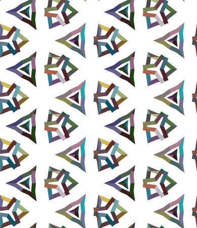 Abstract background texture in geometric ornamental style. Seamless design.のイラスト素材