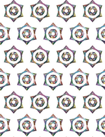 Seamless vector pattern. Background texture in geometric ornamental style.のイラスト素材