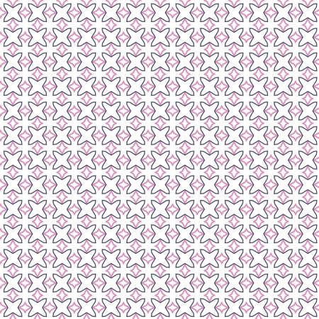 Seamless vector pattern in geometric ornamental styleのイラスト素材