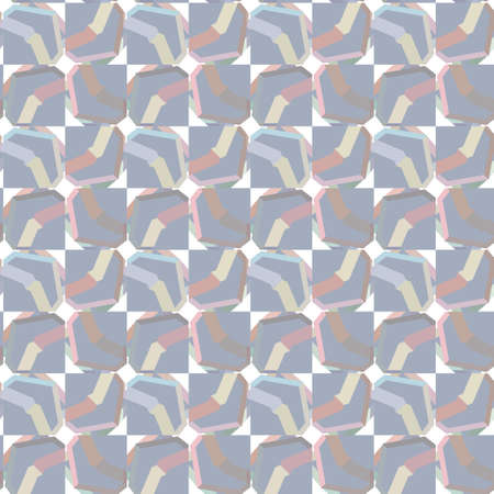 Seamless vector pattern in geometric ornamental styleのイラスト素材