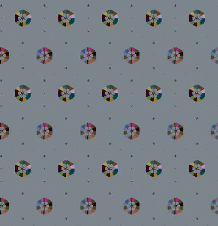 Seamless geometric ornamental vector pattern. Abstract backgroundのイラスト素材