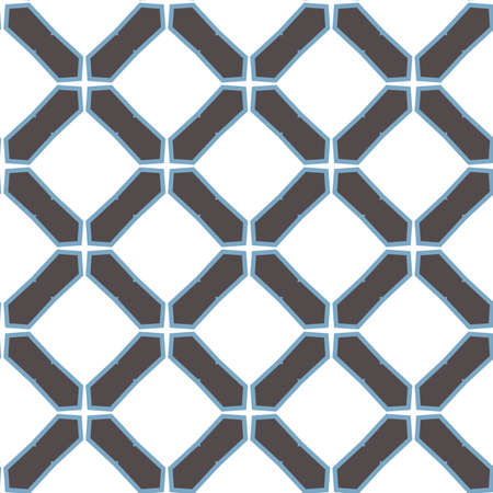 Seamless geometric ornamental vector pattern. Abstract backgroundのイラスト素材