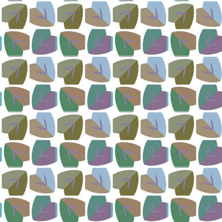 Seamless vector pattern in geometric ornamental styleのイラスト素材