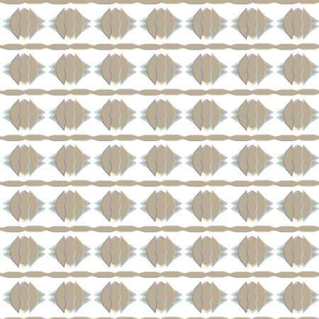 Seamless vector pattern in geometric ornamental style