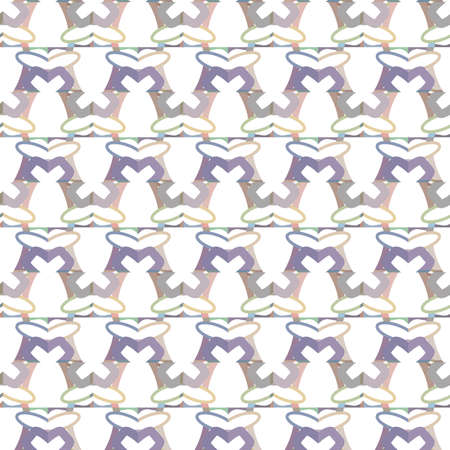 Seamless vector pattern in geometric ornamental style