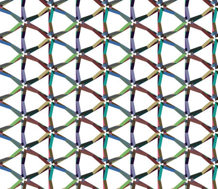 Seamless geometric ornamental vector pattern. Abstract backgroundのイラスト素材