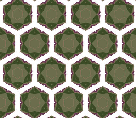 Seamless vector pattern in geometric ornamental styleのイラスト素材