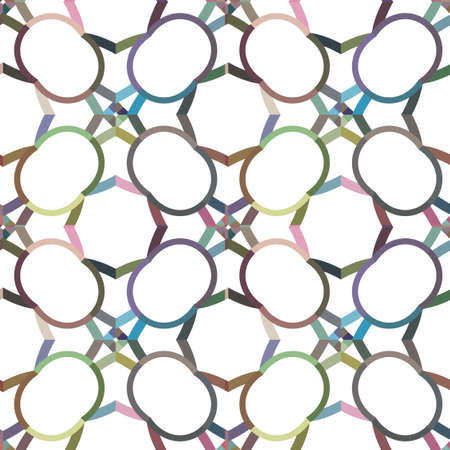 Seamless vector pattern in geometric ornamental style