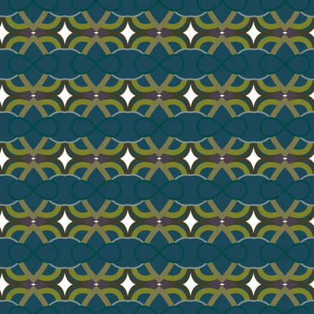 Seamless vector pattern in geometric ornamental styleのイラスト素材
