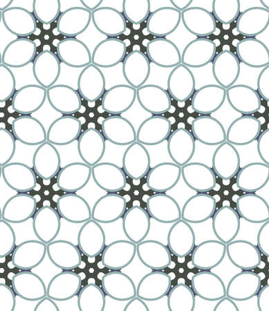 Seamless geometric ornamental vector pattern. Abstract backgroundのイラスト素材
