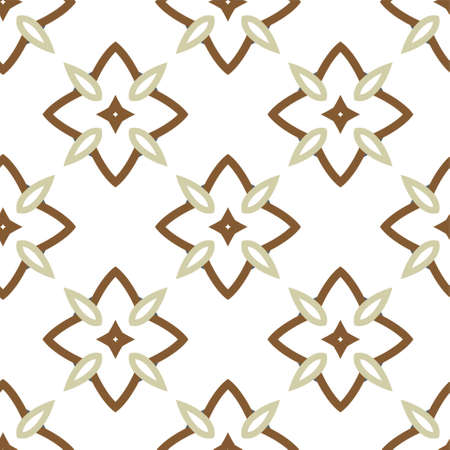 Seamless geometric ornamental vector pattern. Abstract backgroundのイラスト素材