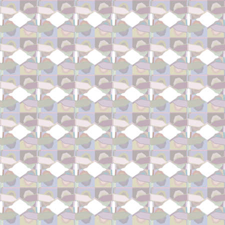 Seamless vector pattern in geometric ornamental styleのイラスト素材