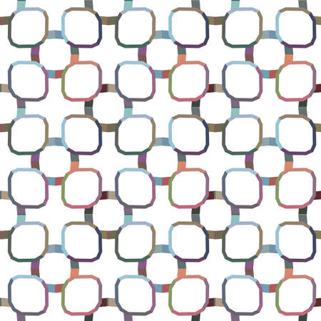 Seamless vector pattern in geometric ornamental styleのイラスト素材
