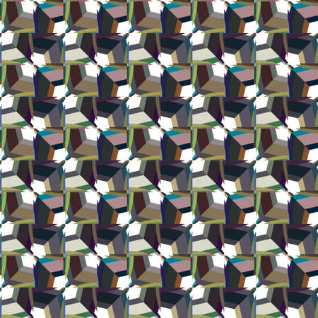 Seamless vector pattern. Background texture in geometric ornamental style.のイラスト素材