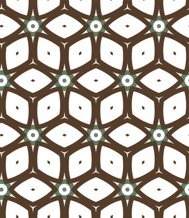 Seamless geometric ornamental vector pattern. Abstract backgroundのイラスト素材