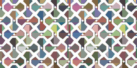 Abstract background texture in geometric ornamental style. Seamless design.のイラスト素材