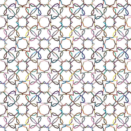 Abstract background texture in geometric ornamental style. Seamless design.のイラスト素材