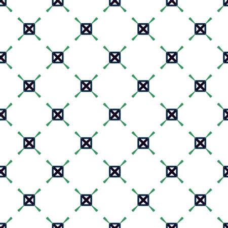 Seamless vector pattern in geometric ornamental styleのイラスト素材