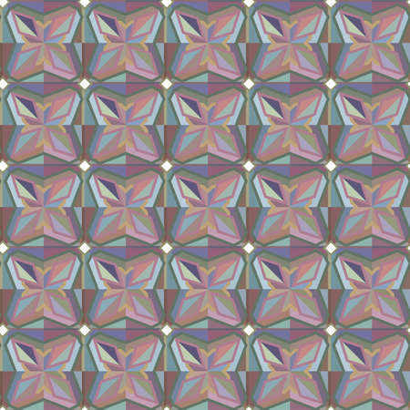 Seamless geometric ornamental vector pattern. Abstract backgroundのイラスト素材