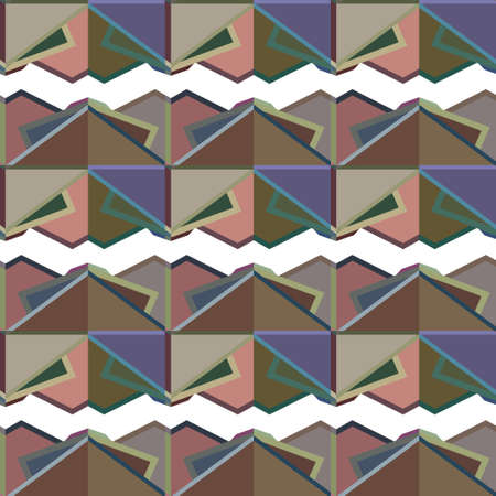 Seamless vector pattern in geometric ornamental style