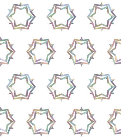 Seamless vector pattern in geometric ornamental styleのイラスト素材