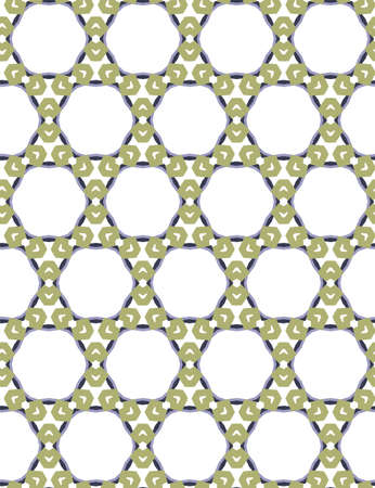 Seamless vector pattern in geometric ornamental style