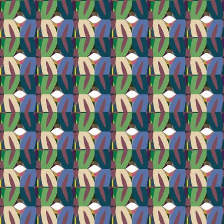 Seamless vector pattern. Background texture in geometric ornamental style.