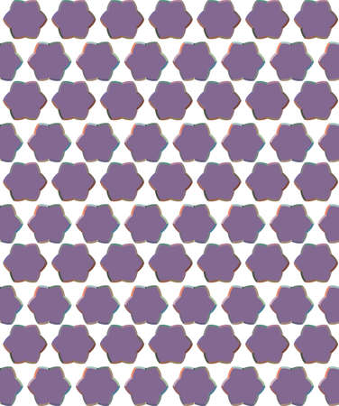 Seamless vector pattern in geometric ornamental style