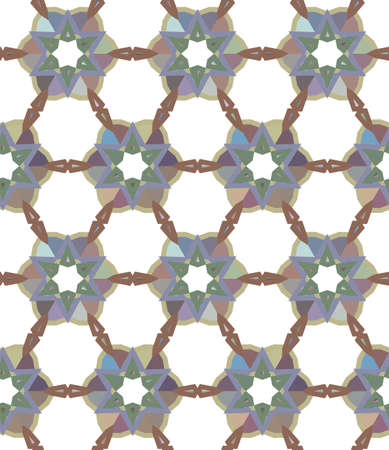 Seamless geometric ornamental vector pattern. Abstract background