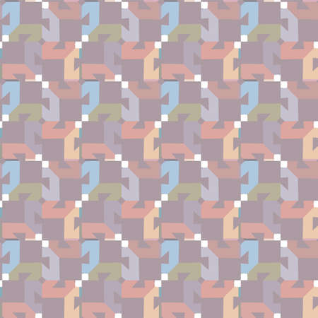 Seamless vector pattern. Background texture in geometric ornamental style.のイラスト素材