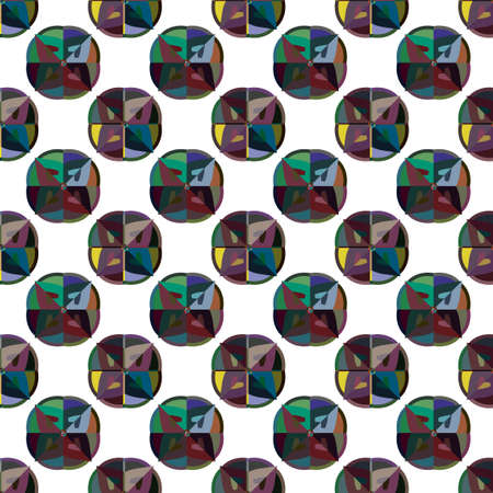 Seamless vector pattern in geometric ornamental styleのイラスト素材